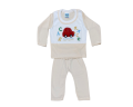 (3 pcs) Boys/girls  cotton full sleeve t-shirt with  full pant. 