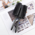 1pc Black Detangling Hair brush 9rows slicked-back pompadour Detangle Hair comb hairdressing salon styling tools long handle. 
