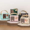 New Creative Gift Bluetooth Audio Retro Mini Portable Wireless Card Car Speaker Desktop Audio.