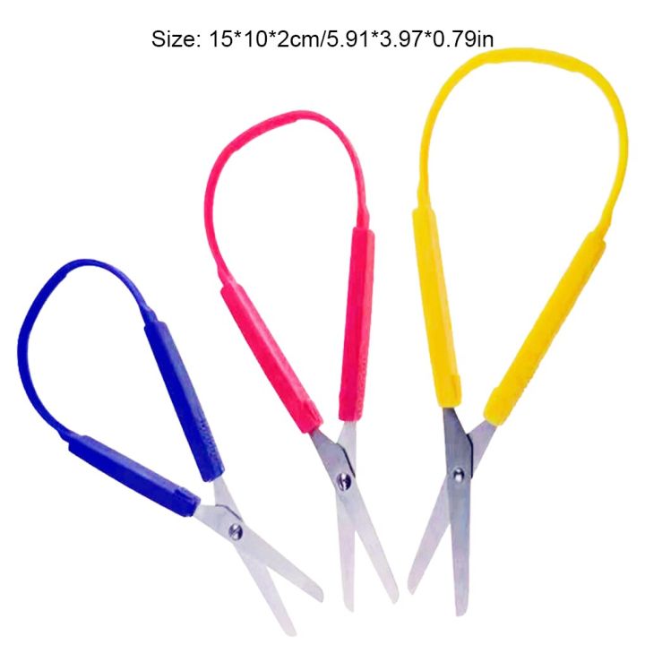 Safety%20Scissor%20Sturdy%20Stainless%20Steel%20Design%20Stationery%20Scissors%20Handicraft%20Accessories%20Office%20Paper%20Shear%20Students%20-%20Image%207