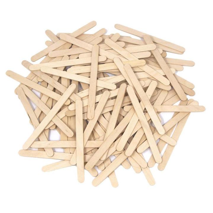 100 Pieces Wooden Ice Cream Sticks - Versatile And Eco-Friendly Sticks For Making Homemade Ice Cream Treats