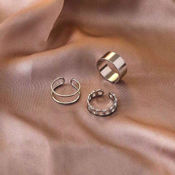 3%20Pcs%20Women's%20Fashion%20Ring%20Set,%20Metal%20Geometry%20Rings%20for%20Ladies%20and%20Girls,%20Mixed%20Size%20-%20Image%202