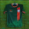 B-d Short Sleeve Football Jersey for Men - Half Sleeve t-shirt - Banglades Fan Jersey. 