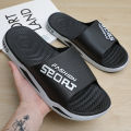 Fashion Men Summer Slippers Indoor Sport Style Thick Sole Lightweight Good Breathability Bathroom Outsdoor Beach Comfort Shoes.