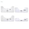 5Pc T Shirt Alignment Tool - Centering Tool Vinyl T Shirt Ruler Guide Design.