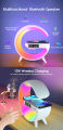 G63 Smart Light Sound Speaker Machine Fast Charging Alarm Clock 7-Color RGB Music Player Speaker. 