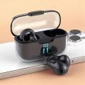 G91 Transparent Case Charging Clipping-Ear Design Bluetooth Wireless Earbuds. 