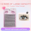 【On Sale】 ANJOSIRMA 10 Rows DIY Eyelash Extension Set Natural Soft Cluster False Eyelashes C/D Curl eyelashes beauty eye lashes. 