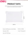 Deli Bussiness Card Holder 7621 Transparent (1pc).