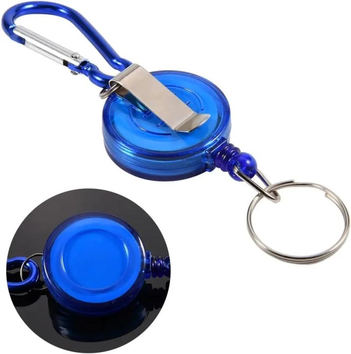 1/3pcs%20Retractable%20Steel%20Cord%20Pull%20Reel%20Keychain%20Wire%20Rope%20Clasp%20Key%20Ring%20Recoil%20ID%20Card%20Holder%20Chains%20Sporty%20Multifunction%20Tool%20-%20Image%205