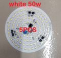 5PCS-Ultra Bright White Input AC 220V 50W Integrated IC Driver SMD LED Water Proof 50Watt Round LED Board 112mm White Color LED SMD  Board . 