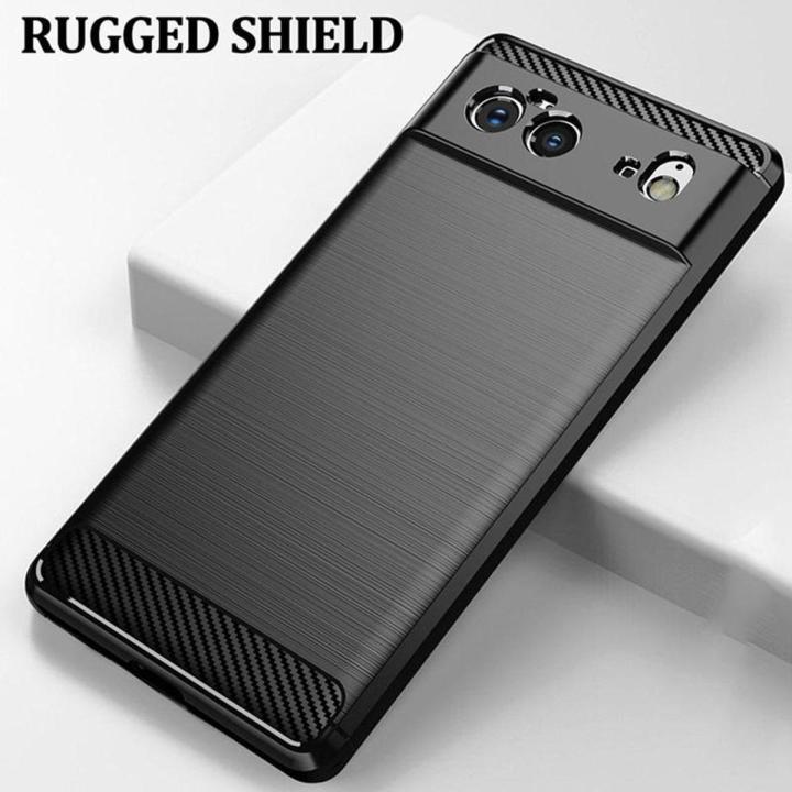 For Google Pixel 6 Case Carbon fiber drawing Soft Silicon Back Cover for Google Pixel6 Phone cases