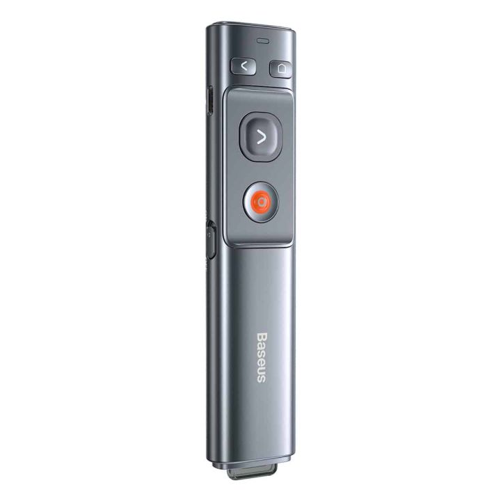 Baseus%20Orange%20Dot%20Wireless%20Rechargeable%20Presenter%20Pen%202.4Ghz%20USB+Type%20C%20Adapter%20Handheld%20Remote%20(Red%20Laser)%20(Charging)%20-%20Image%205