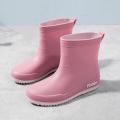 Japanese Rain Boots Women's Fashion Wear-Resistant Rain Boots Short Tube Mid-Calf Waterproof Non-Slip Kitchen Work Rubber Shoes Shoe Cover. 