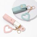 Lipstick Bag With Small Case Mirror For Travel Mini Portable Makeup Lipstick Holder Keychain Fashion Lip Balm Keyring Gift Pouch. 
