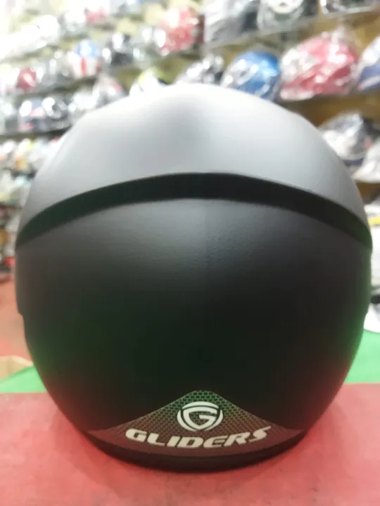 Gliders%20Jazz%20Matt%20Black%20Helmet%20With%20Smoke%20visor.%20-%20Image%203