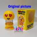 1 pieces (Large size 50*75mm) Emoji Smiling Face Spring Doll, Cute Emoji Bobble Head Dolls for Car/ Bike showpieces Bounce Toys.. 