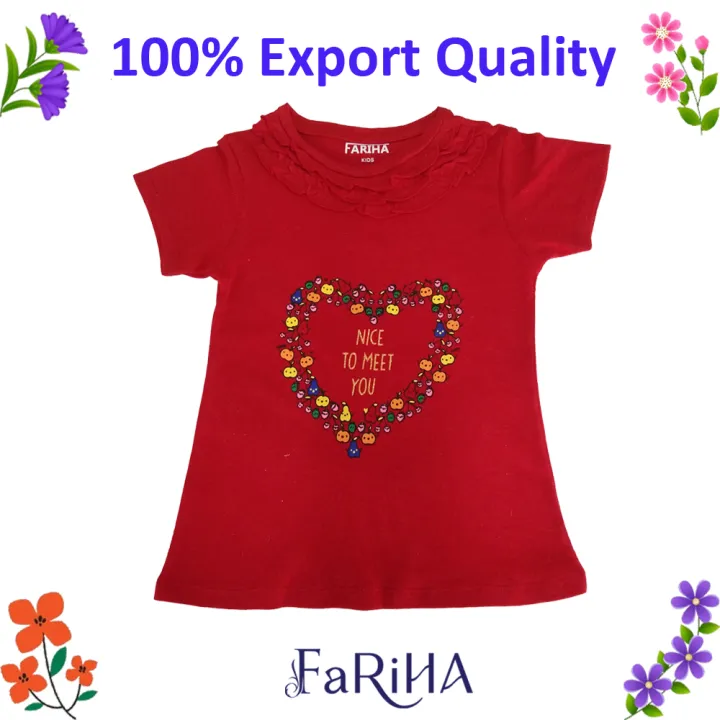 Baby%20Girls%20T-shirt%20Half%20Sleeve%20100%25%20Cotton%20T-Shirt%200%20to%206%20Years%20-%20Image%205