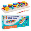 Children's mathematical enlightenment thinking training, color classification, shape cognition, early education building blocks, magnetic and three-dimensional teaching aids. 