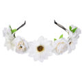 Elegant Artificial flower headband Exquisite Delicate Colorful Sunflower hairband Beautiful Women's wedding hair accessories for Wedding Party Photoshoot Beach vacation Bridesmaids. 