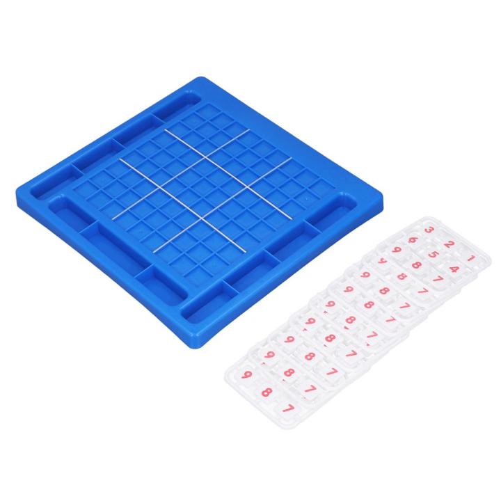 Math Brain Teaser Desktop Toy, Logical Thinking Math Puzzle Board Game Improve Communication Educational 81 Chess Pieces for Daily Play for Kids