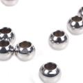 1 bag / 20 pieces Stainless Steel Beads of Metal Craft Beads Size 6mm for Jewelry Creation Jewelry Accessory.