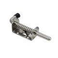 XHHDQES 20Pcs 5 Inch Stainless Steel Spring Loaded Latch Pin Barrel Bolt 2mm Thickened Door Lock Brushed.