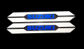 Front suspension sticker for   suzuki gixxer bike or bike suspension sticker-  white and blue. 