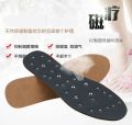 Magnetic therapy insole, magnetic stone massage, cowhide, volcanic stone health care, sweat absorption, and odor prevention. 