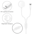 Fast 2 in 1 Smart Watch Wireless Charger For Apple Watch Series 1 2 3 4 USB Magnetic Charging Cable For iPhone 7 8 X Max Good effect and easy to use. 