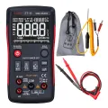 BSIDE Digital Multimeter True-RMS Touch-tone Handheld Multi Meter AC DC Voltmeter 9999 Counts with Analog Bar Graph and LCD Backlit NCV Temperature Test AC/DC Voltage Ammeter Current Ohm Resistance Capacitance Frequency Duty Cycle Diode Continuity Tester. 