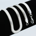 Stainless steel Snake Chain Necklace For Men Silver Snake Necklace.