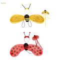 Child Honey Bee Costume Kids Girls Bee Dress Up Headband Party.