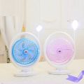 Lithium rechargeable mini table air cooling fan with LED light JR-2018. 