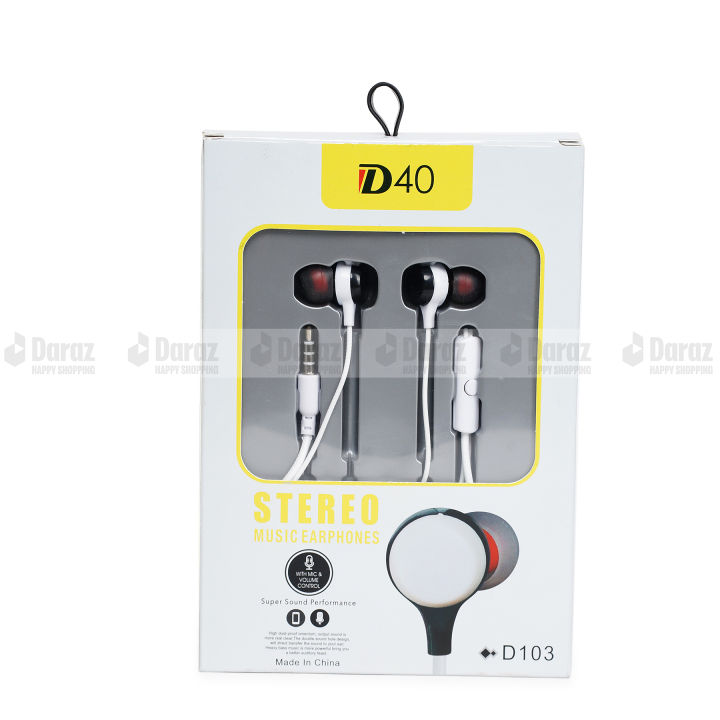 High Quality Wired Earphone Best Sound Quality White Color For any Android Phones