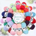 1pc Colored Weaving Thread Yarn Soft Polyester Woven Bag Carpet DIY Hand-knitted Material.