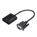 VGA to HDMI Connectors Output 1080P HD +Audio TV AV Video Cable Converter Adapter.