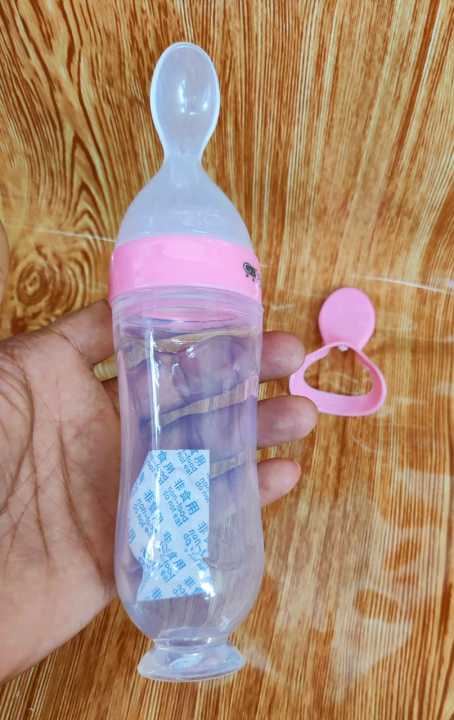 1pcs%20Multicolor%2090ml%20Hard%20Spoon%20Feeder%20with%20Stand%20Normal%20Silicone%20Baby%20Food%20Dispensing%20Feeder%20with%20Spoon%20Travel%20Baby%20Training%20Bottle%20with%20Spoon%20Soft%20Head%20Baby%20Feeding%20Tools%20Kids%20-%20Image%203