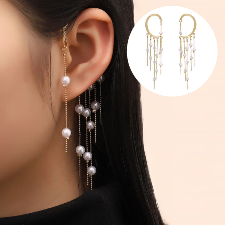 Women'S%20Jewelry%20Tassel%20Earrings%20Fashionable%20Gifts%20Golden%20Color%20%20Earrings%20Bohemia%20Style%20Dainty%20Design%20Drop%20Dangle%20Earrings%20for%20Party%20Wedding%20Daily%20Wear%20Gift%20For%20Her%20Bohemian%20Style%20Enthusiasts%20-%20Image%203