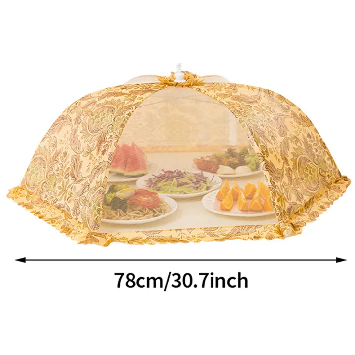 fucun%20Rectangular%20Round%20Net%20Food%20Cover%20Umbrella%20Style%20Anti%20Mosquito%20Table%20Mesh%20-%20Image%204