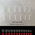 XS XXS Short False Nail Tips Soft Gel X Capsule Press On Almond Full Cover Artificial Nails 240pcs/bag.