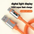 Usb C Data Cable 120W Super Fast Charging Digital Display Type C Flash Charging for Iphone 15 Pro Max Xiaomi Samsung 1M 1.5M 2M. 