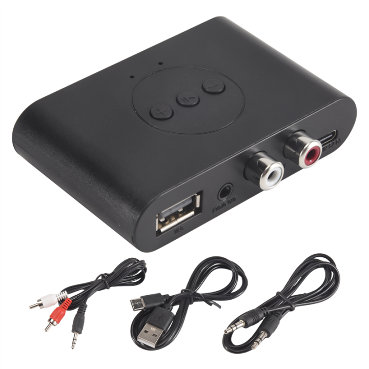 Bluetooth 5.3 Audio Receiver NFC USB U Disk 3.5mm For Car Speaker