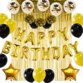 Happy Birthday Foil Balloon (Pack of 13 Letters) for Birthday Decoration and Celebration.