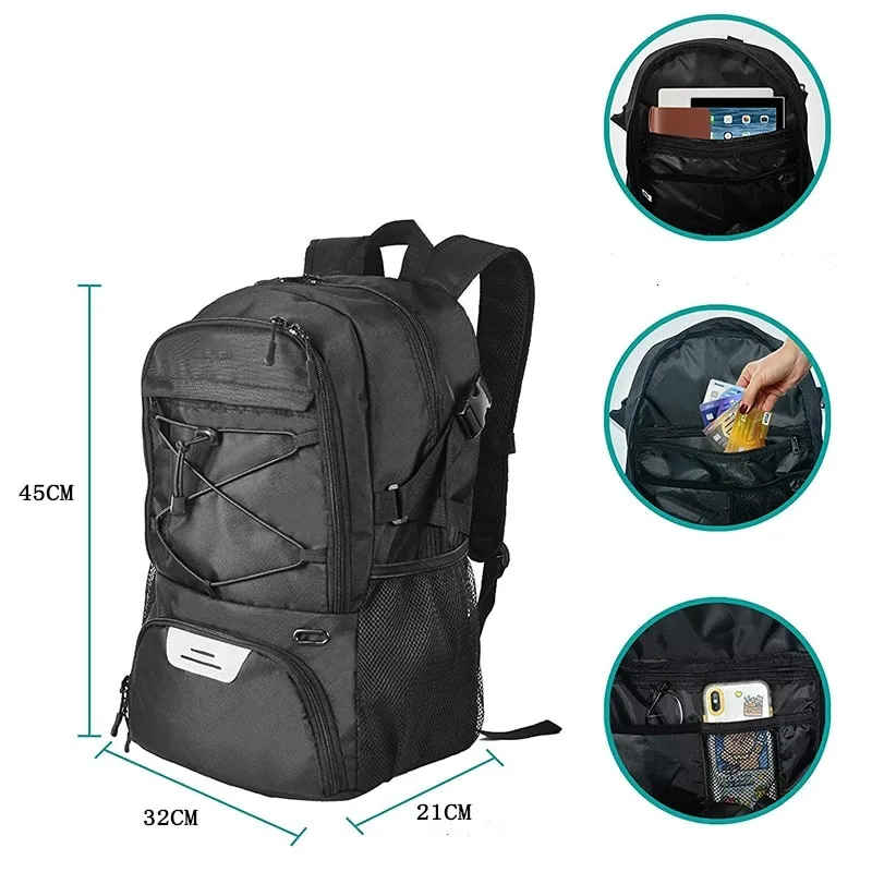 nike basketball backpack with ball holder Hoops Elite Black Internal laptop compartment fits up to a 16 laptop Basketball Backpacks for Players, Teams