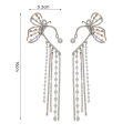 Carat Lady Ear Clip Butterfly Shape Imitation Pearl Arc Ear Cuff. 