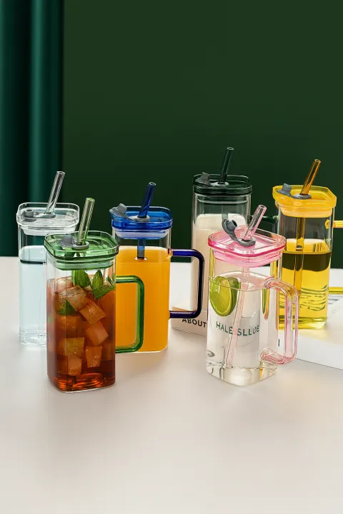 Premium-Square%20Mason%20Jar%20400ml%20-%20Elegant%20Glass%20Container%20for%20Storage,%20Preservation%20and%20Decor,%20Airtight%20Lid,%20Versatile%20and%20Stylish%20Jar,Milkshake,%20Coffee%20&%20Juice%20Jar%20with%20Straw%20(Set%20of%201)%20-%20Image%206