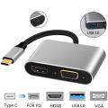 4 in 1 Laptop Docking Station/ Protable USB 3.0 Adapter / Multi-Port Computer Hub With HDMI Port. 
