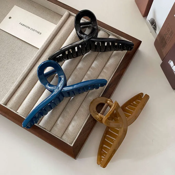 Multi%20color%20Korean%20version%20fashionable%20elegant%20socialite%20temperament%20high%20end%20clip%20large%20simple%20cool%20style%20hair%20clip%20at%20back%20of%20the%20head%20-%20Image%202
