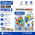 DOMS Premium Color Pencil 12 shade / 24 Shade with sharpner free.